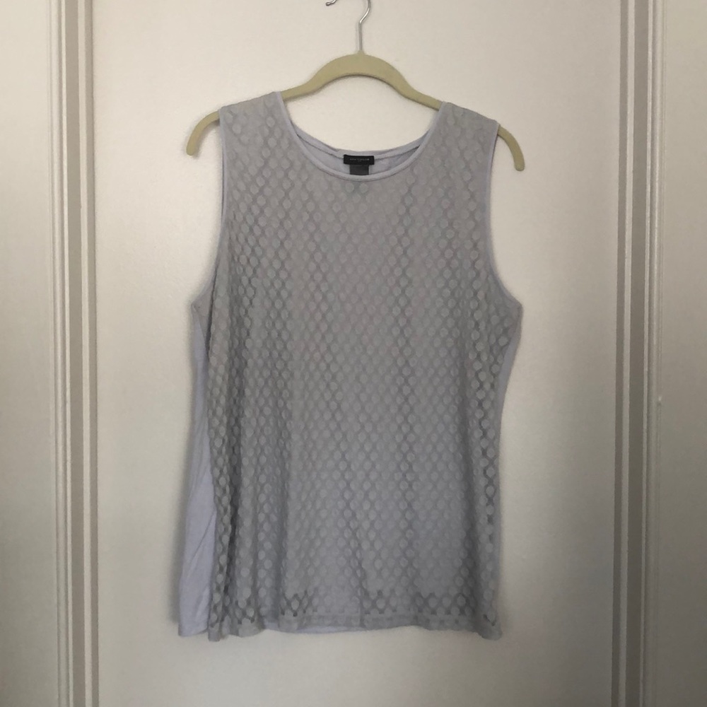 Ann Taylor Light Blue-Gray Tank